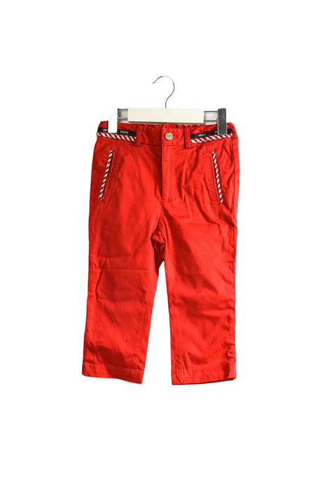 A Red Casual Pants from Ferrari in size 2T for girl. (Front View)