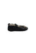 A Black Flats from Old Soles in size 3-6M for girl. (Back View)