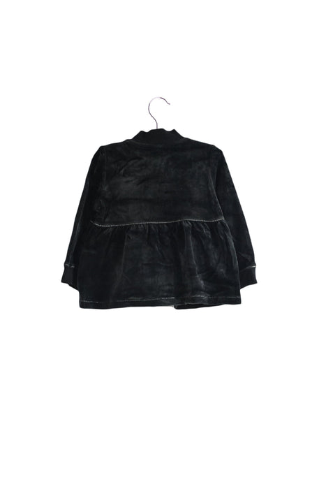 A Black Zippered Sweatshirts from DKNY in size 6-12M for girl. (Back View)
