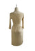 A Beige Long Sleeve Dresses from Mothers en Vogue in size XS for maternity. (Back View)
