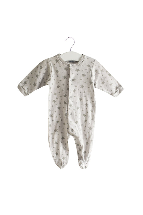 A Grey Long Sleeve Jumpsuits from Cambrass in size 0-3M for neutral. (Front View)