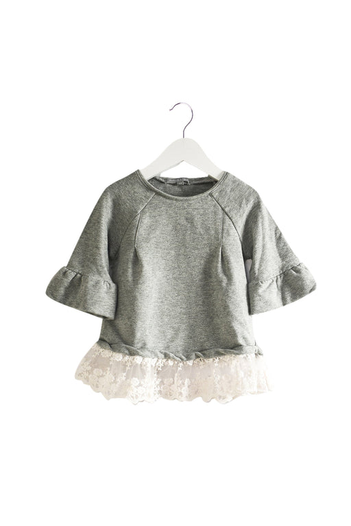 A Grey Short Sleeve Tops from Nicholas & Bears in size 12-18M for girl. (Front View)