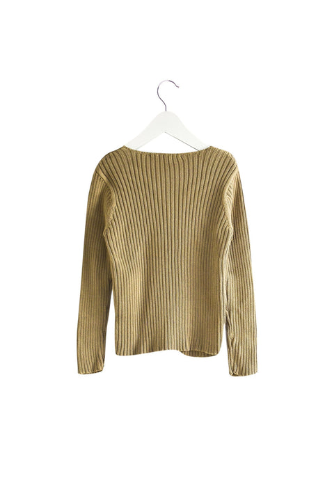 A Brown Cardigans from Bonpoint in size 4T for girl. (Back View)