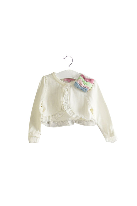 A White Cardigans from Nicholas & Bears in size 3T for girl. (Front View)
