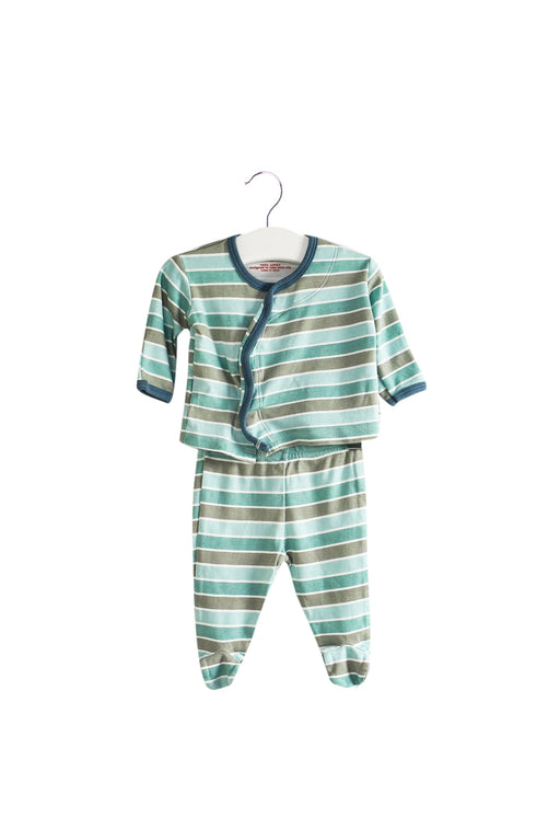 A Green Pyjama Sets from Magnificent Baby in size Newborn for girl. (Front View)