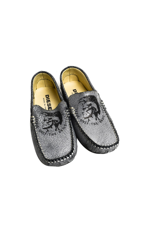 A Grey Loafers & Moccasins from Diesel in size 6T for boy. (Front View)