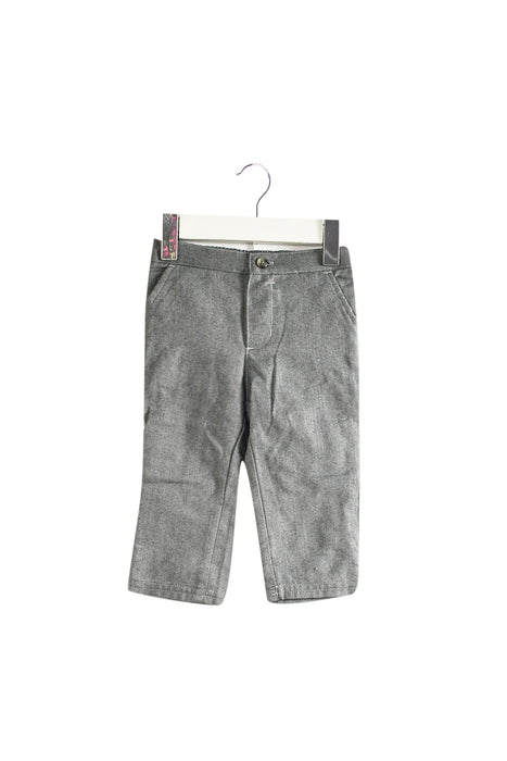 A Grey Dress Pants from Janie & Jack in size 6-12M for boy. (Front View)