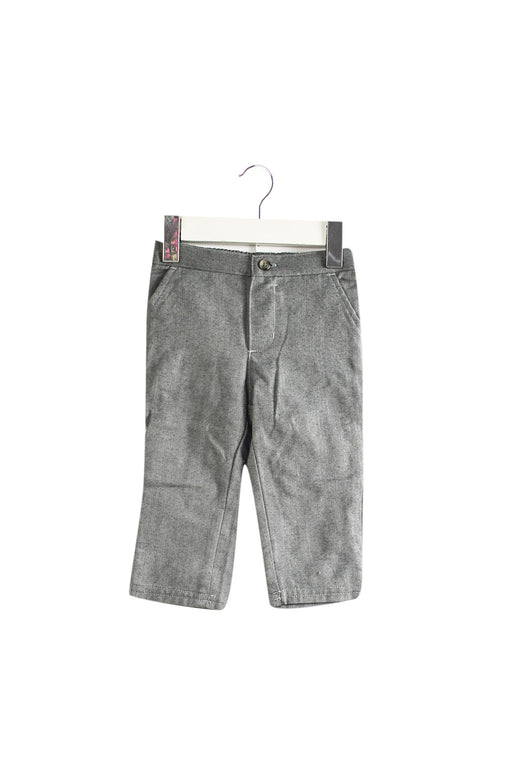 A Grey Dress Pants from Janie & Jack in size 6-12M for boy. (Front View)