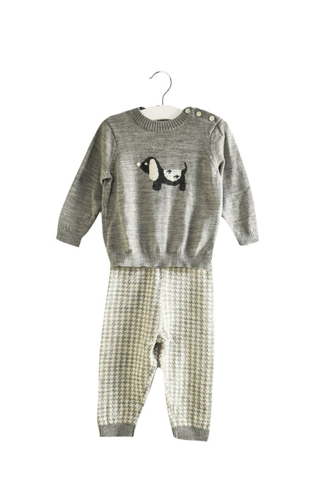 A Grey Pants Sets from Nicholas & Bears in size 3-6M for boy. (Front View)