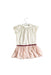 A White Short Sleeve Bodysuits from and the little dog laughed in size 3-6M for girl. (Back View)