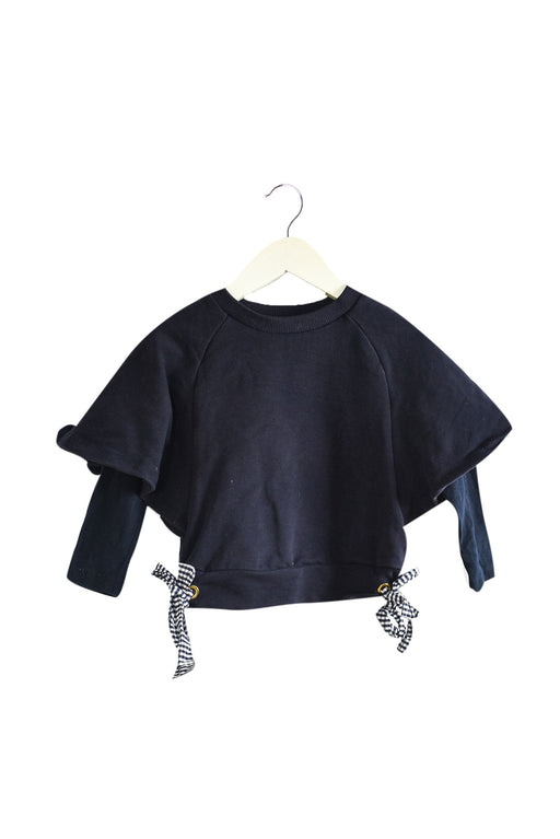 A Navy Long Sleeve Tops from Nicholas & Bears in size 2T for girl. (Front View)