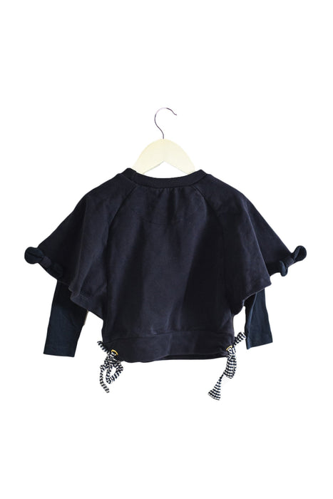 A Navy Long Sleeve Tops from Nicholas & Bears in size 2T for girl. (Back View)