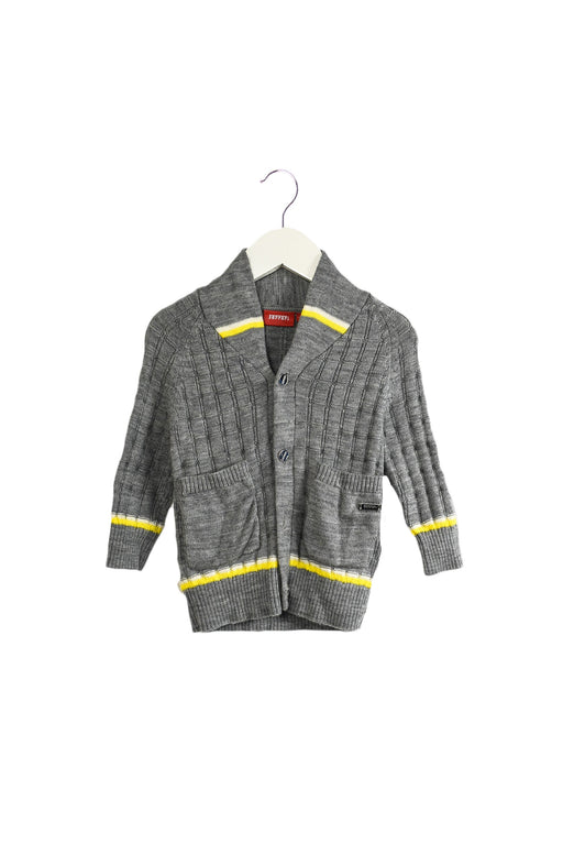 A Grey Cardigans from Ferrari in size 6-12M for boy. (Front View)
