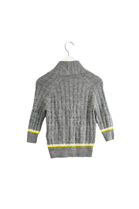 A Grey Cardigans from Ferrari in size 6-12M for boy. (Back View)