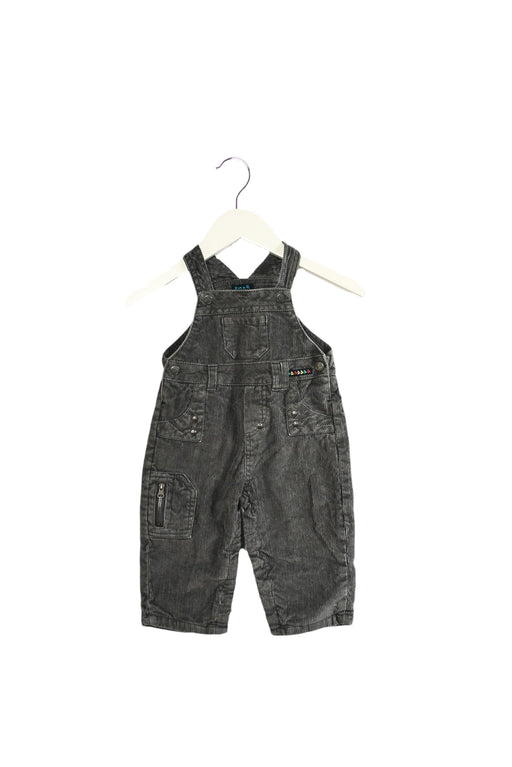 A Grey Long Overalls from Grain de Blé in size 6-12M for neutral. (Front View)
