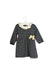 A Navy Sweater Dresses from Petit Bateau in size 6-12M for girl. (Front View)