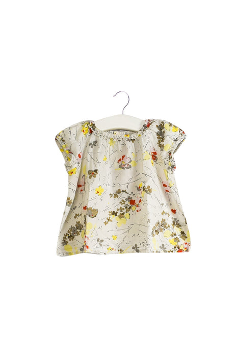 A White Shorts Sets from Bonpoint in size 3-6M for girl. (Front View)