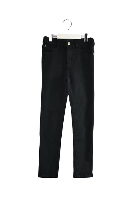 A Black Casual Pants from Mini Mioche in size 8Y for girl. (Front View)