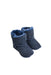 A Navy Boots & Booties from Australian Leather in size 18-24M for neutral. (Front View)