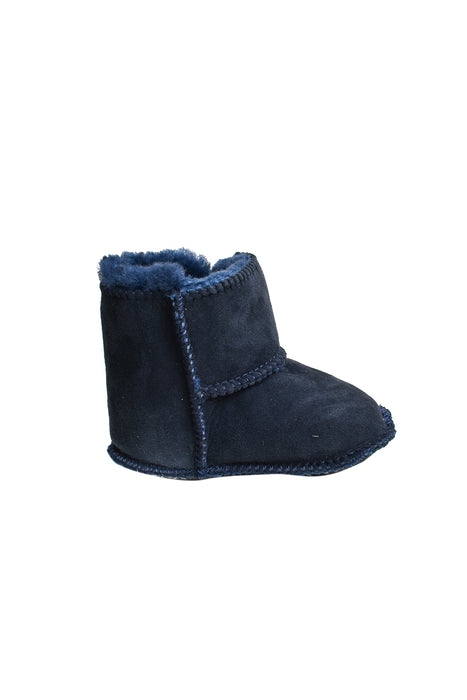 A Navy Boots & Booties from Australian Leather in size 18-24M for neutral. (Back View)