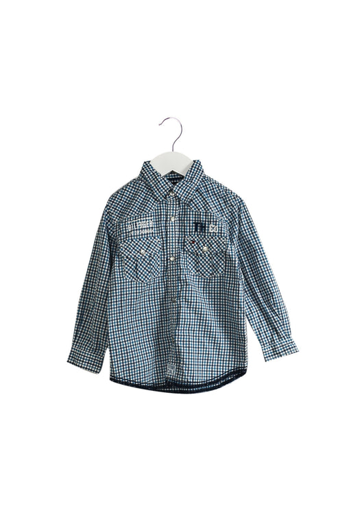 A Blue Shirts from Tommy Hilfiger in size 2T for boy. (Front View)