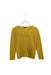 A Yellow Long Sleeve Tops from Bonpoint in size 6T for boy. (Front View)