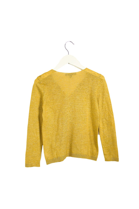 A Yellow Long Sleeve Tops from Bonpoint in size 6T for boy. (Back View)