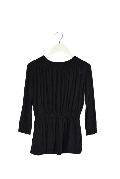 A Black Long Sleeve Dresses from Bonpoint in size 6T for girl. (Front View)