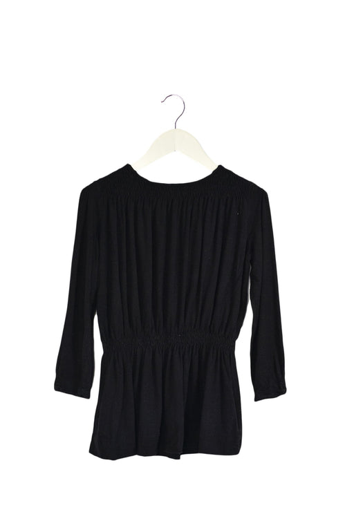 A Black Long Sleeve Dresses from Bonpoint in size 6T for girl. (Front View)