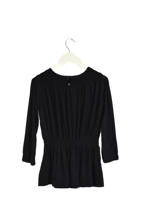 A Black Long Sleeve Dresses from Bonpoint in size 6T for girl. (Back View)