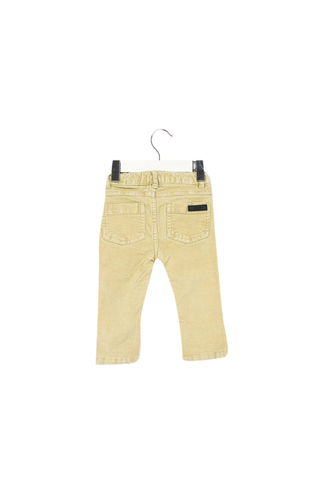 A Ivory Casual Pants from Jacadi in size 6-12M for boy. (Back View)
