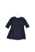 A Navy Sweater Dresses from Petit Bateau in size 6-12M for girl. (Back View)