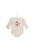 A White Long Sleeve Bodysuits from La Compagnie des Petits in size 3-6M for girl. (Front View)