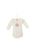 A White Long Sleeve Bodysuits from Petit Bateau in size 3-6M for girl. (Front View)