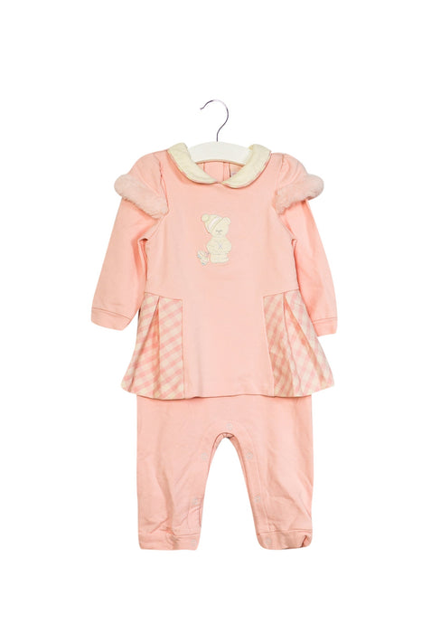 A Pink Long Sleeve Jumpsuits from Nicholas & Bears in size 12-18M for girl. (Front View)
