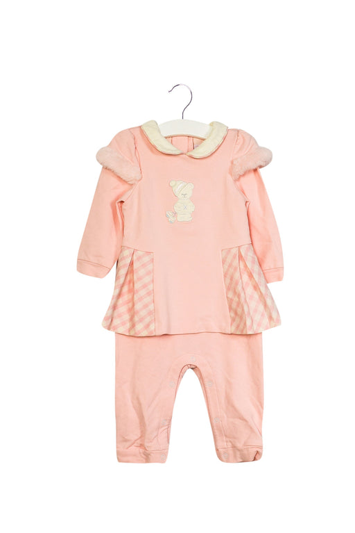 A Pink Long Sleeve Jumpsuits from Nicholas & Bears in size 12-18M for girl. (Front View)