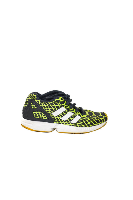 A Yellow Sneakers from Adidas in size 5T for girl. (Back View)