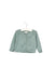 A Green Cardigans from CdeC in size 6-12M for girl. (Front View)