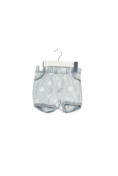 A Blue Shorts from Seed in size 0-3M for girl. (Front View)