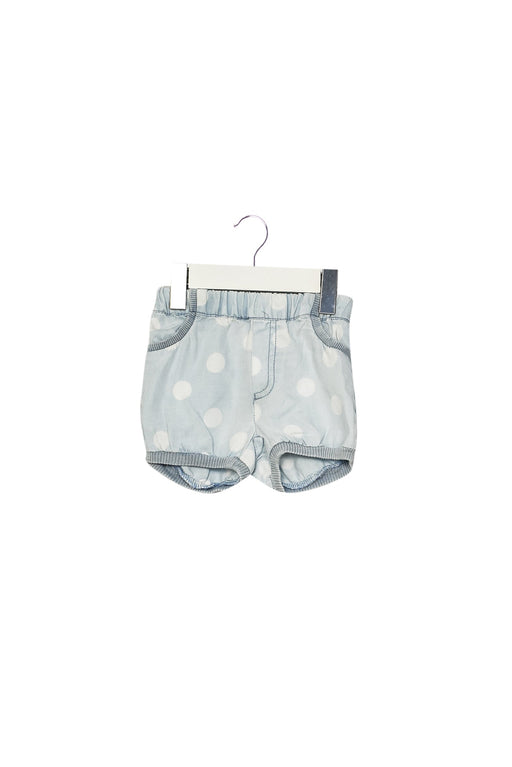 A Blue Shorts from Seed in size 0-3M for girl. (Front View)