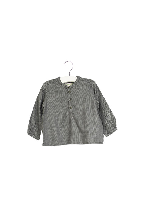 A Grey Long Sleeve Tops from Bonpoint in size 6-12M for neutral. (Front View)