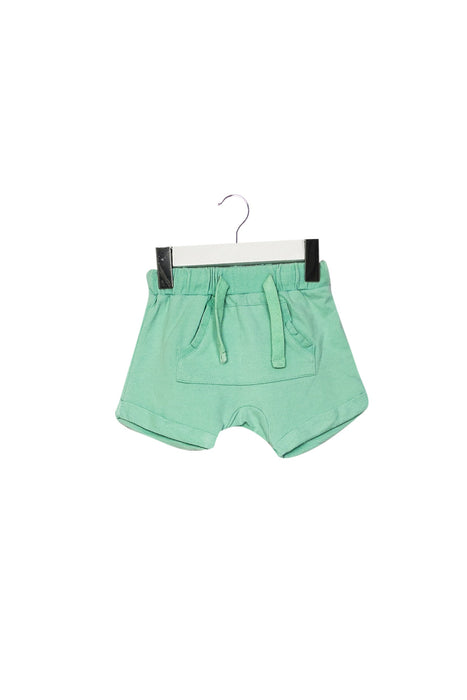 A Green Shorts from Seed in size 3-6M for neutral. (Front View)