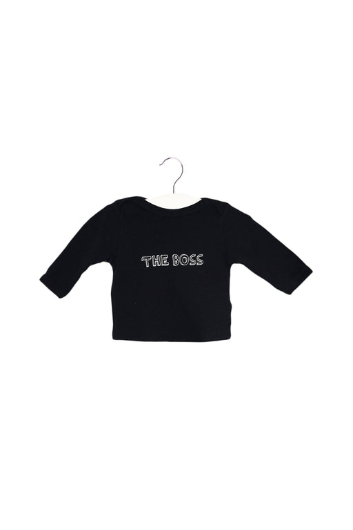 A Navy Long Sleeve Tops from Bob & Blossom in size 0-3M for neutral. (Front View)