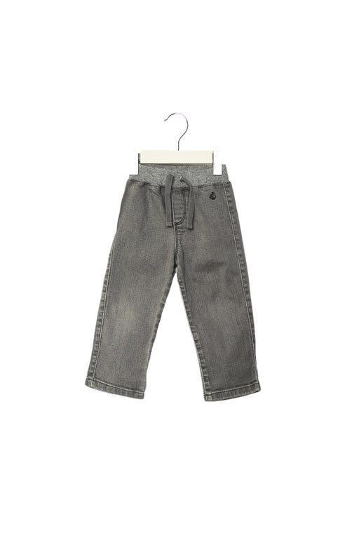 A Grey Casual Pants from Petit Bateau in size 6-12M for boy. (Front View)