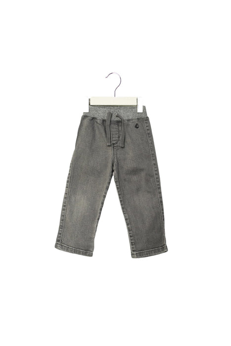A Grey Casual Pants from Petit Bateau in size 6-12M for boy. (Front View)