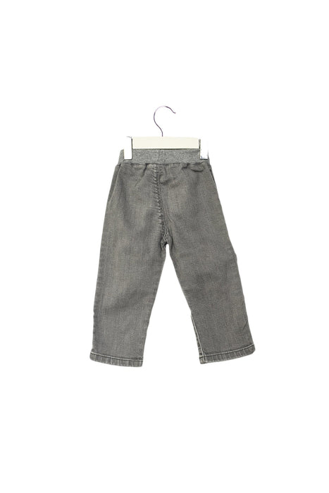 A Grey Casual Pants from Petit Bateau in size 6-12M for boy. (Back View)