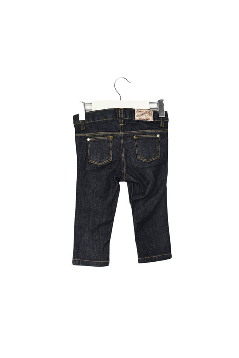 A Navy Jeans from Petit Bateau in size 6-12M for boy. (Back View)