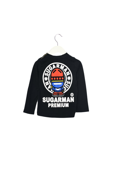A Black Crewneck Sweatshirts from Sugarman in size 6-12M for boy. (Back View)
