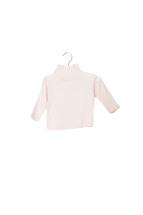 A Pink Long Sleeve Tops from Bonpoint in size 3-6M for girl. (Front View)