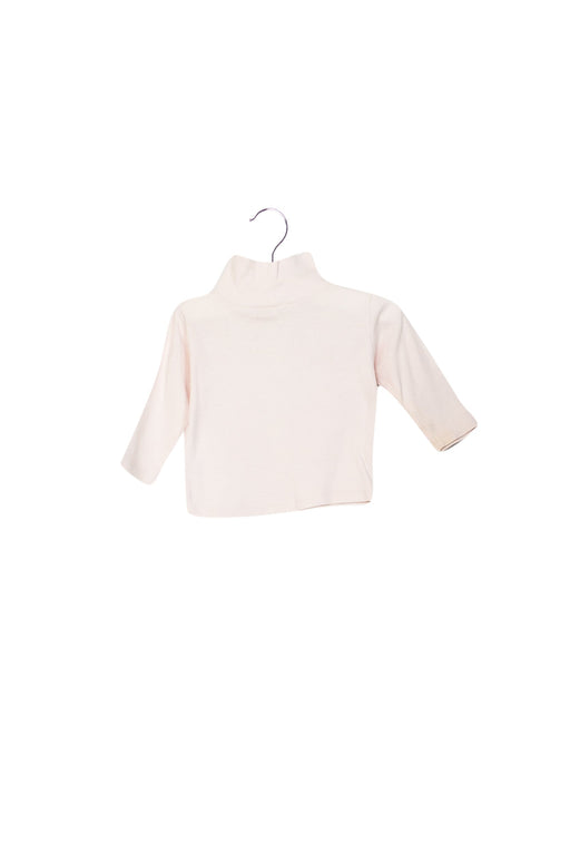 A Pink Long Sleeve Tops from Bonpoint in size 3-6M for girl. (Front View)